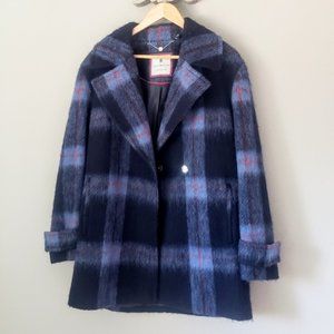 Tommy Hilfiger Plaid Pea Coat
